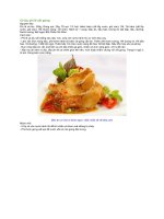 Cá lóc phi lê xốt gừng 