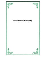 Tài liệu Multi Level Marketing docx