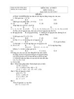 Bài soạn đề kiểm tra chương số nguyên