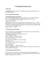 Tài liệu Cân bằng phản ứng hóa học ppt