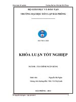 Một số giải pháp nâng cao hiệu quả hoạt động huy động vốn tại chi nhánh ngân hàng nông nghiệp và phát triển nông thôn thị xã quảng yên 