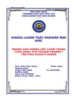 Đánh giá năng lực cạnh tranh của siêu thị thuận thành i từ phía khách hàng 