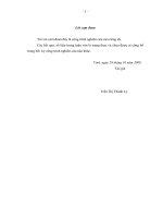 Ảnh hưởng của liều lượng đạm đến phát sinh, phát triển bệnh hại dưa chuột trong vụ xuân 2008 tại nghi phong   nghi lộc   nghệ an 