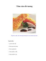 Tài liệu Tôm rán sốt tương ppt