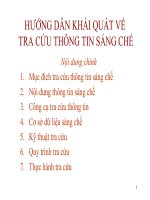  Hướng dẫn khái quát về Tra cứu thông tin sáng chế