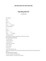 Tài liệu Hợp đồng phân bón-Contract for fertilizer ppt