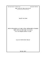 Phân tích động lực học công trình biển cố định trên nền san hô chịu tác dụng của tải trọng sóng và gió 
