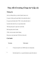 Tài liệu Thay đổi tổ trưởng tổ hợp tác*(cấp xã) doc