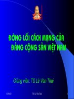 BÀI GIẢNG ĐƯỜNG LỐI CÁCH MẠNG (PHẦN 6)