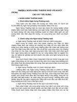 NGÂN HÀNG THƯƠNG mại và HỌAT ĐỘNG CHO VAY TIÊU DÙNG  