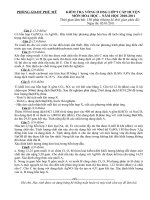 Bài soạn KHAO SAT HSG VONG II