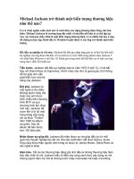 Tài liệu Michael Jackson trở thành một biểu tượng thương hiệu như thế nào? docx