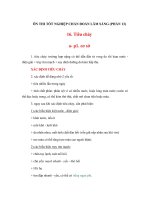 Tài liệu ÔN THI TỐT NGHIỆP CHẨN ĐOÁN LÂM SÀNG (PHẦN 13) ppt