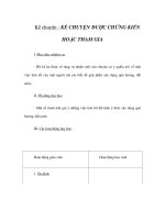 Tài liệu Kể chuyện - KỂ CHUYỆN ĐƯỢC CHỨNG KIẾN HOẶC THAM GIA pdf