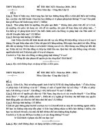 Tài liệu Đề thi HK1 CD12