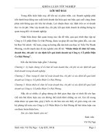 Hoàn thiện tổ chức kế toán, doanh thu, chi phí và xác định kết quả kinh doanh tại công ty cổ phần điện cơ hải phòng 