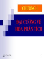 Tài liệu CHƯƠNG 1: ĐẠI CƯƠNG VỀ HÓA PHÂN TÍCH doc