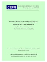 Tài liệu Chính sách chống suy thoái ở Việt Nam hiện nay doc