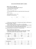 Tài liệu Bài tập dài môn điều khiển tự động ppt