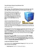 Tài liệu Thay đổi thông tin đăng ký trong Windows Vista docx