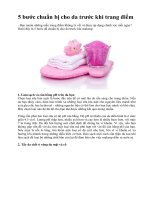 Tài liệu 5 bước chuẩn bị cho da trước khi trang điểm doc