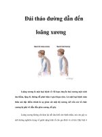 Tài liệu Đái tháo đường dẫn đến loãng xương doc
