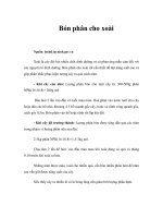 Tài liệu Bón phân cho xoài doc