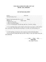 Tài liệu Bản kê khai địa điểm ppt