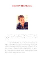Tài liệu NHẠC SỸ PHÚ QUANG ppt