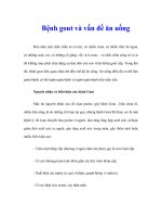 Tài liệu Bệnh gout và vấn đề ăn uống doc