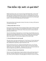 Tài liệu Tìm kiếm việc mới: có quá khó? pptx