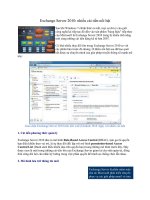 Tài liệu Exchange Server 2010: nhiều cải tiến nổi bật pdf
