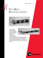 Tài liệu PATCHMATE MINIATURE CHASSIS pptx