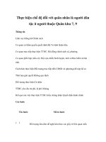 Tài liệu Thực hiện chế độ đối với quân nhân là người dân tộc ít người thuộc Quân khu 7, 9 pptx