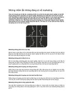 Tài liệu Những nhầm lẫn không đáng có về marketing pptx