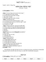 Bài giảng ĐỀ KT TIẾNG VIỆT7 -TIẾT 90