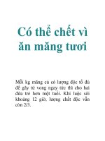 Tài liệu Có thể chết vì ăn măng tươi docx