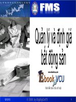 Quản lý và định giá  bất động sản