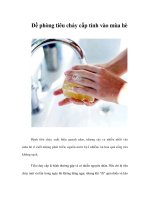 Tài liệu Đề phòng tiêu chảy cấp tính vào mùa hè ppt