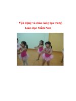 Tài liệu Vận động và múa sáng tạo trong Giáo dục Mầm Non pptx