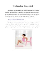 Tài liệu Sự lựa chọn thông minh pptx