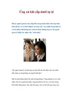 Tài liệu Ứng xử khi cấp dưới tự ái pdf