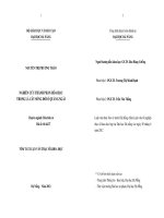 Nghiên cứu thành phần hóa học trong lá cây sống đời ở quảng ngãi 