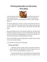 Tài liệu Phương pháp kiểm tra chất lượng thóc giống doc