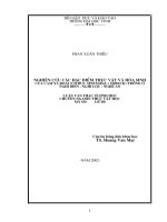 Nghiên cứu các đặc điểm thực vật và hoá sinh của cam xã đoài (citrus sinensis (l ) osbeck) trồng ở nghi diên   nghi lộc  nghệ an 
