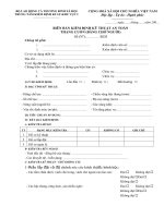 Tài liệu BIÊN BẢN KIỂM ĐỊNH KỸ THUẬT AN TOÀN THANG CUỐN (BĂNG CHỞ NGƯỜI) pptx