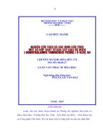 Phân lập và xác định cấu trúc một số hợp chất từ lá cây phát lãnh công ( fissistigma petelotii merr) ở hoà bình 