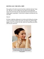 Tài liệu HƯƠNG SẮC CHO MÙA MỚI pptx