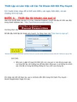 Tài liệu Thiết lập và làm việc với các tài khoản kết nối phụ huynh doc