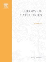 Tài liệu THEORY OF CATEGORIES doc